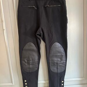 Burberry Women’s Black Mock Riding Breeches